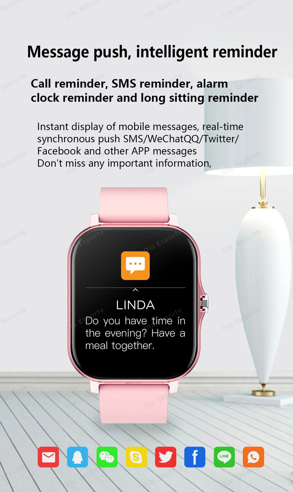 20226 Nuevo reloj inteligente de 1,83 pulgadas Notificaciones de llamadas Monitoreo del sueño Seguimiento de actividad Reloj inteligente Compatible con Android e iOS