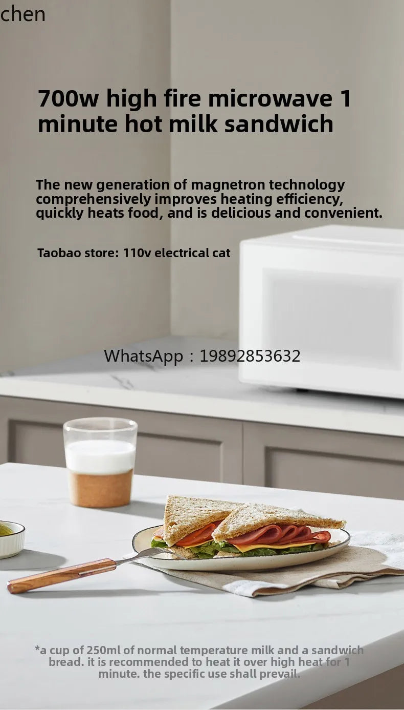 Horno microondas KX, barbacoa de ondas de luz, horno de sincronización multifunción mecánico pequeño de gran capacidad para el hogar integrado