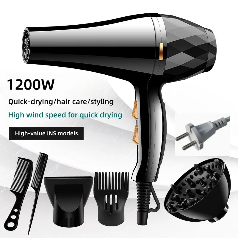 Nuevo secador de pelo de alta potencia con temperatura constante fría y caliente, secado rápido, para uso doméstico y profesional en salones de belleza.