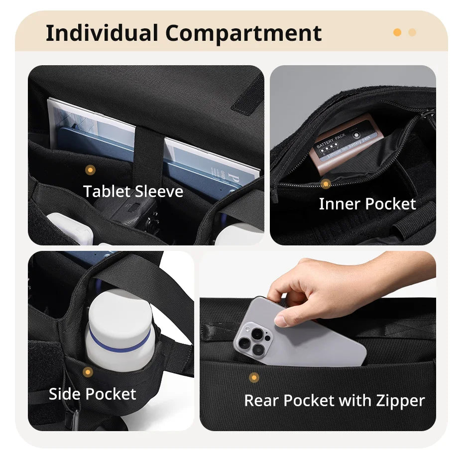 Ulanzi-Bolso de hombro BC08 para fotografía, bolsa impermeable para trípode, cámara sin Espejo, Smartphone, tableta