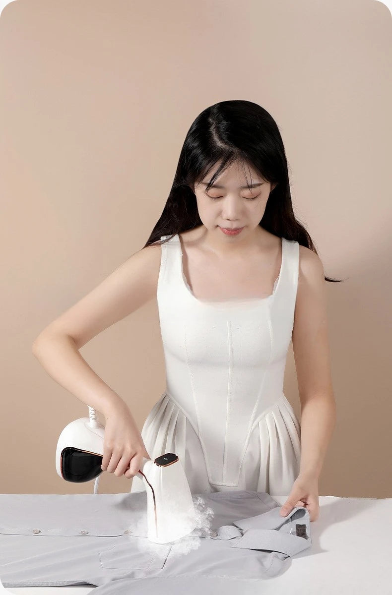 Vaporizador de ropa de mano, plancha de vapor eléctrica para el hogar, máquina de vapor portátil de planchado de calor rápido para viajes en casa