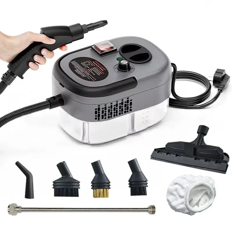 Limpiador a vapor de presión de alta temperatura de 2500W para el hogar, cocina, máquina de limpieza portátil de mano para coche