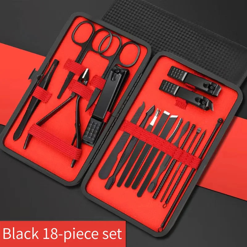 Juego de cortaúñas para manicura, herramientas de belleza prácticas, recortador de uñas, cuchillo de pedicura, cuchillo para pelar orejas