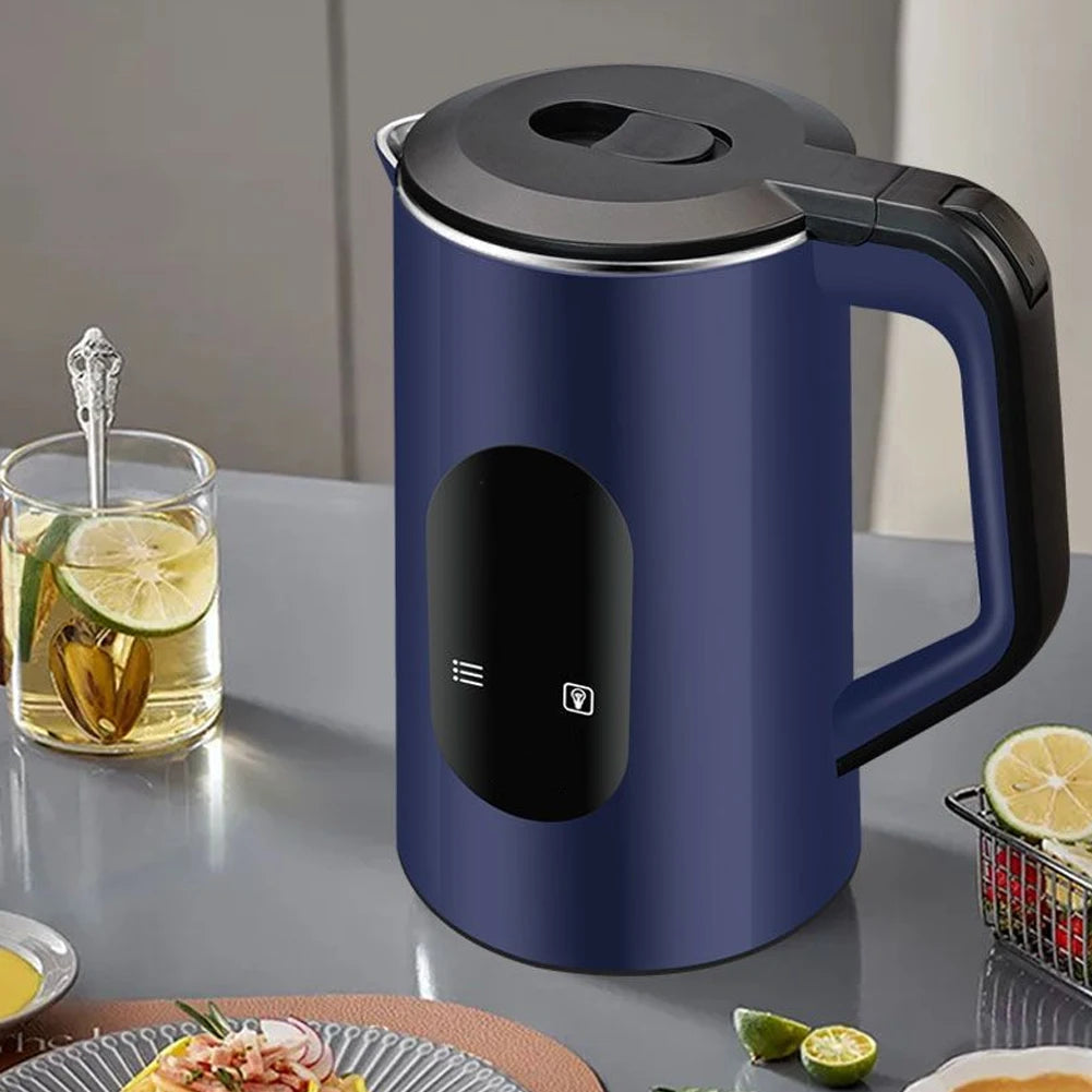 Caldera de agua caliente con pantalla Digital eléctrica de acero inoxidable de 3L, tetera multifuncional con apagado automático, tetera de agua de ebullición rápida de 1500W