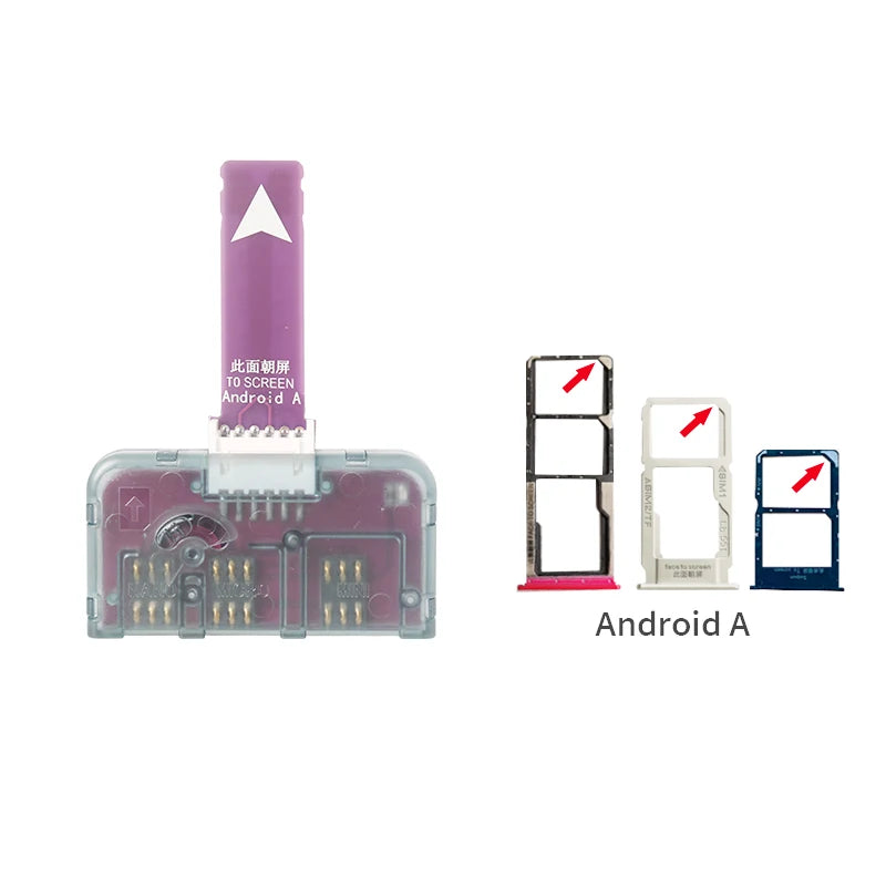 Adaptador de ranura para tarjeta SIM 4 en 1 NEX para iPhone, lector de tarjetas SIM, reemplazo rápido de tarjetas, soporte para tarjeta SIM, reinicio libre Nano