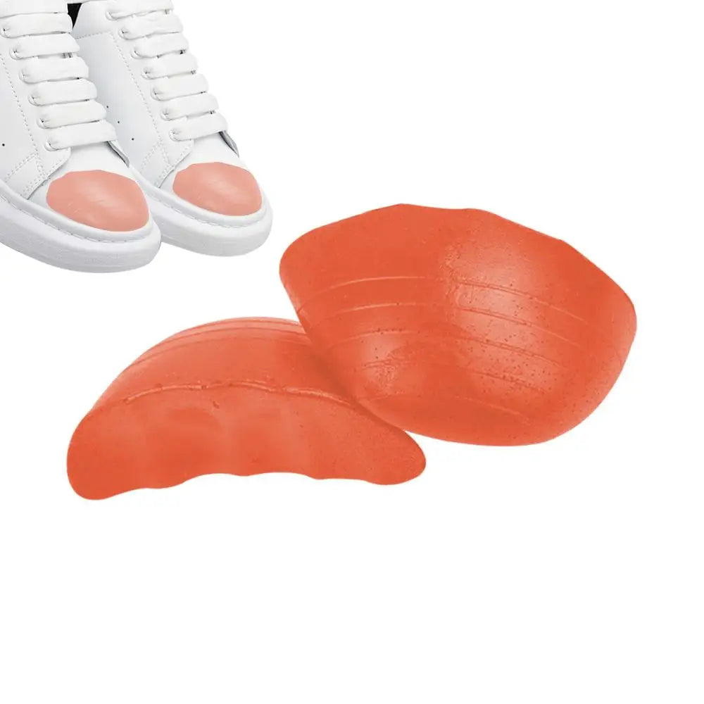 Rellenos de dedos para zapatos, relleno de zapatos de espuma de PU suave y grueso, 1 par de inserciones para los dedos, embutidor de zapatos cómodo antidesgaste para zapatos informales