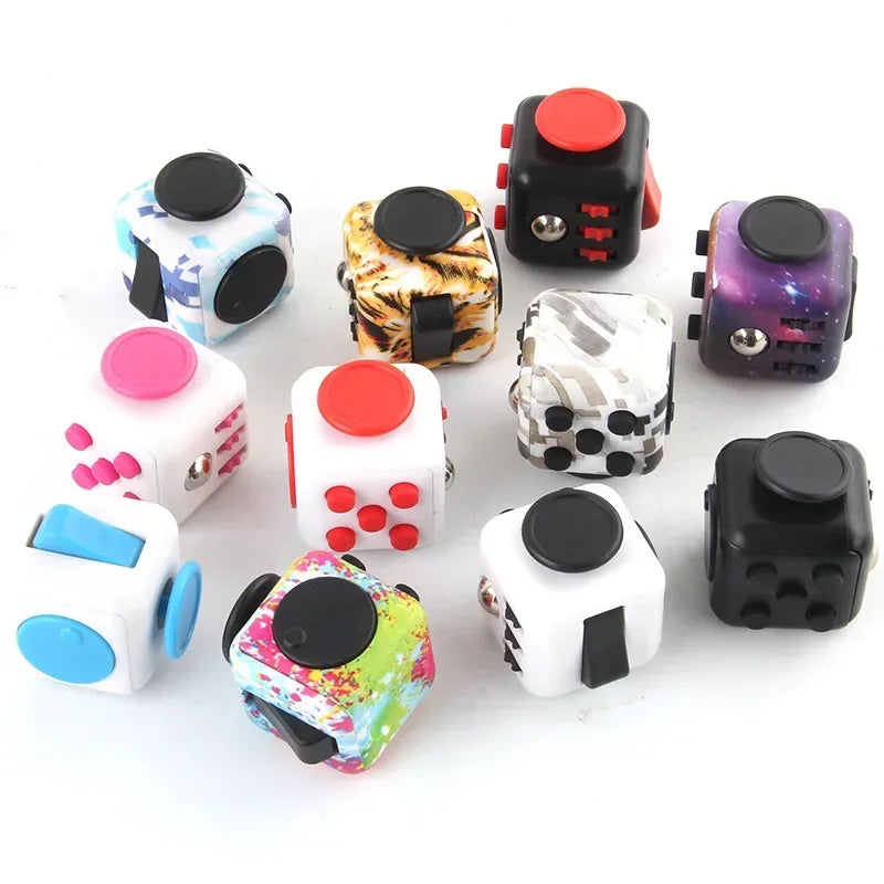 Juguete de descompresión para niños y adultos, cubos antiestrés infinitos, juguetes antiestrés, juegos antiestrés para adultos, 2 uds.