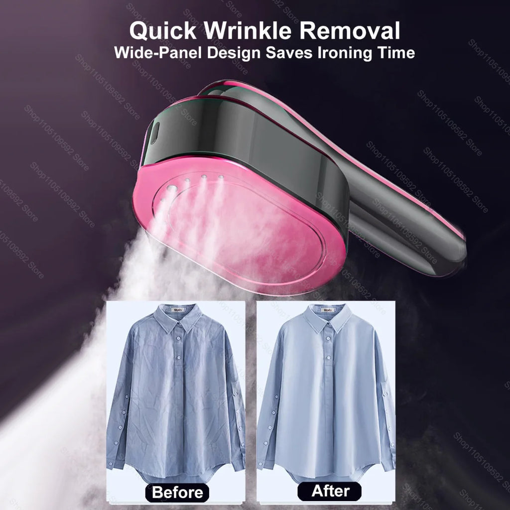 Plancha de vapor portátil de mano, vaporizador de ropa plegable para colgar, máquina de planchado en seco y húmedo para el hogar y viajes