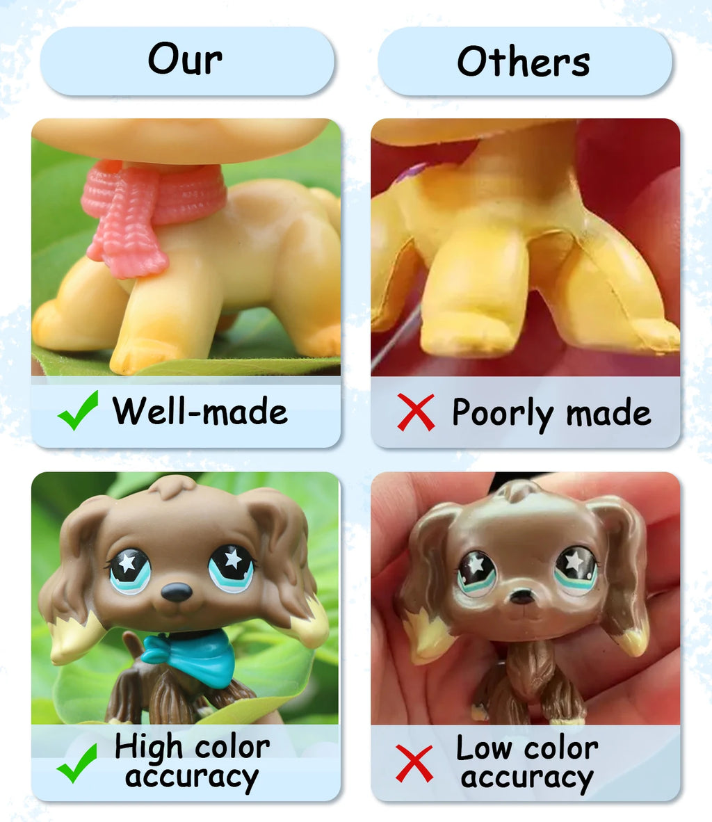 Minilpsshop Pet Shop - Juguete Bobble Head de Dachshund Raro # 2046 Juguetes para Niños, Regalos para Niños y Niñas, Coleccionables para lps