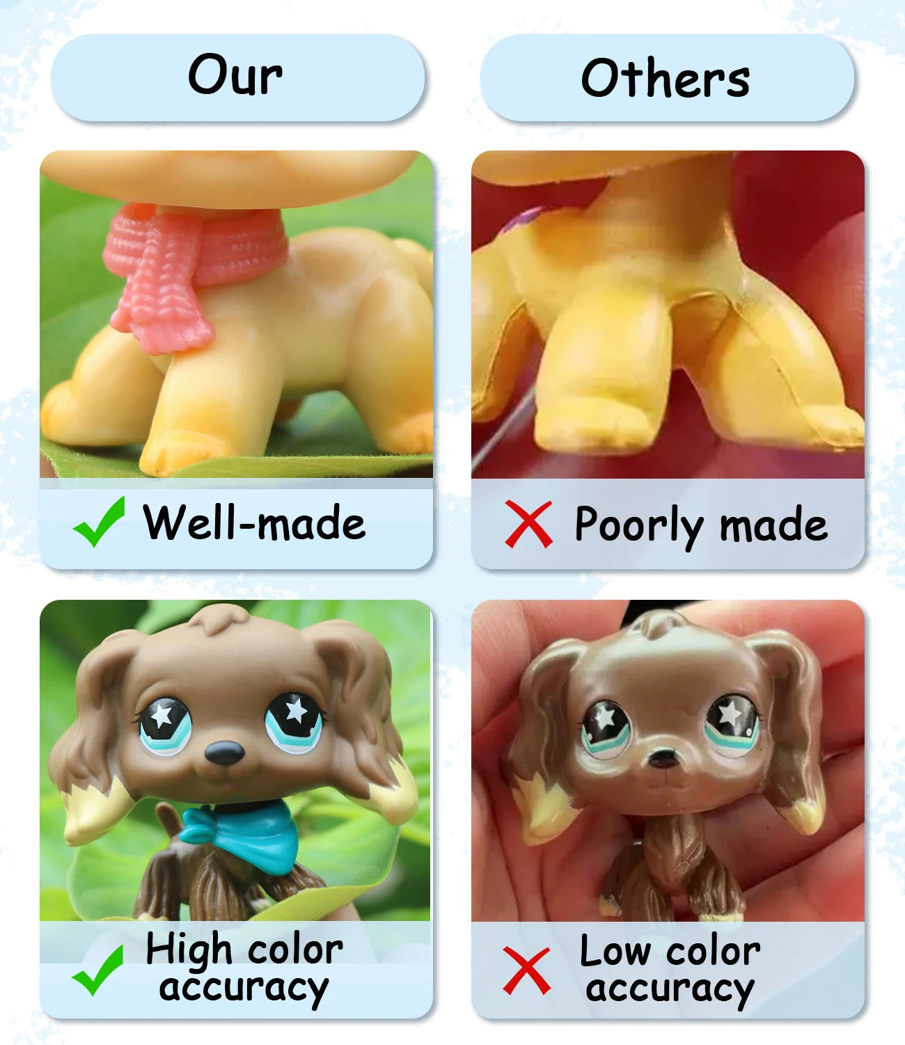 Minilpsshop Pet Shop - Juguete Bobble Head de Dachshund Raro # 2046 Juguetes para Niños, Regalos para Niños y Niñas, Coleccionables para lps