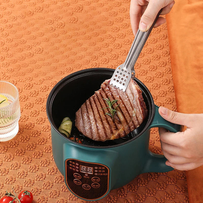 Olla caliente eléctrica, multicocina, estofado, huevos, sopa, fideos, vaporizador, ollas arroceras, olla de cocina, enchufe europeo