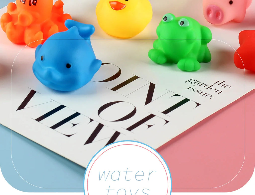 Pinch and Call juguetes para niños para tomar la ducha, jugar con el agua, nadar y jugar con el agua.