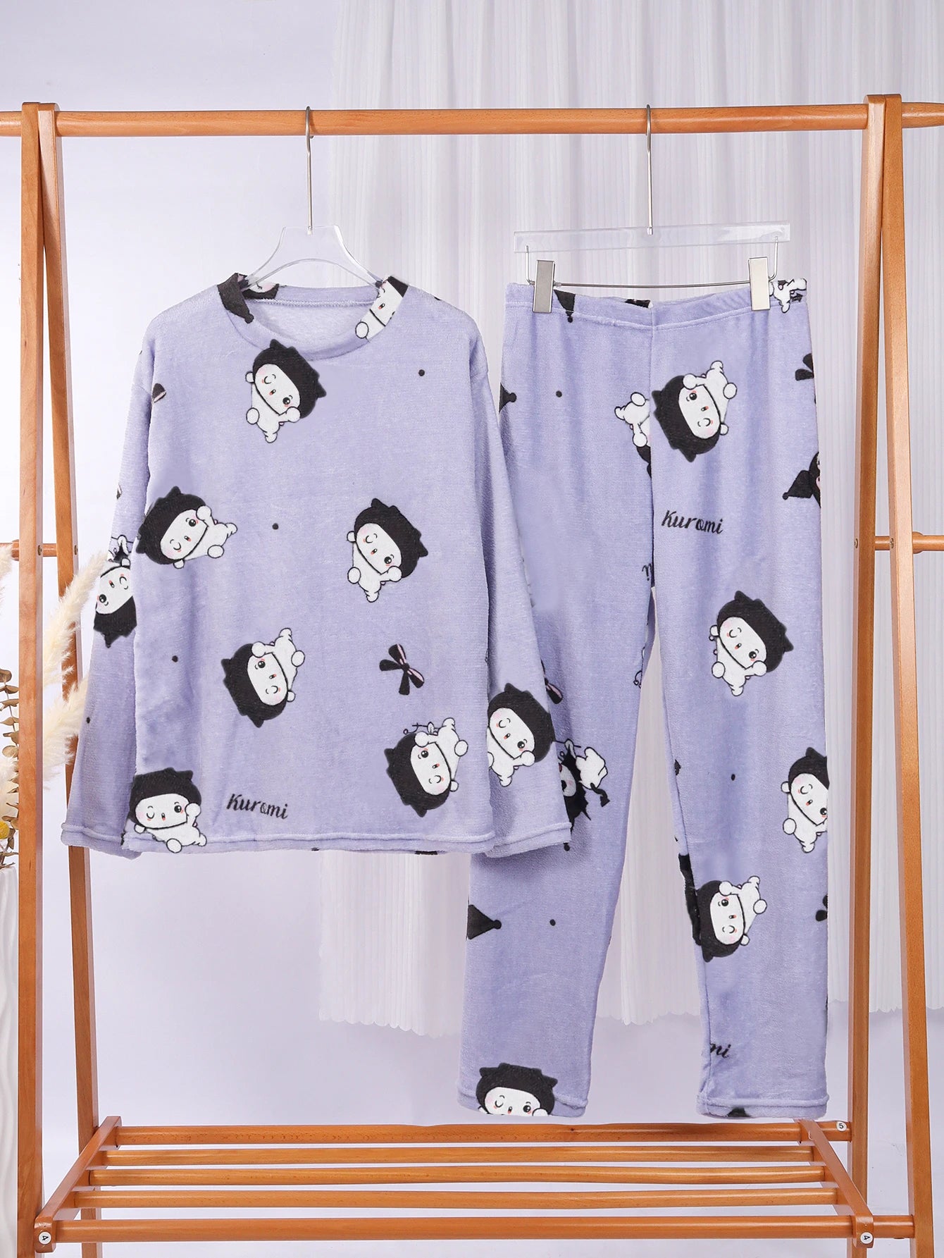 Conjunto de Pijama de Franela para Mujer – Suave y Cálido, Ideal para el Invierno, Pijama Largo de Manga Larga y Pantalón Cómodo