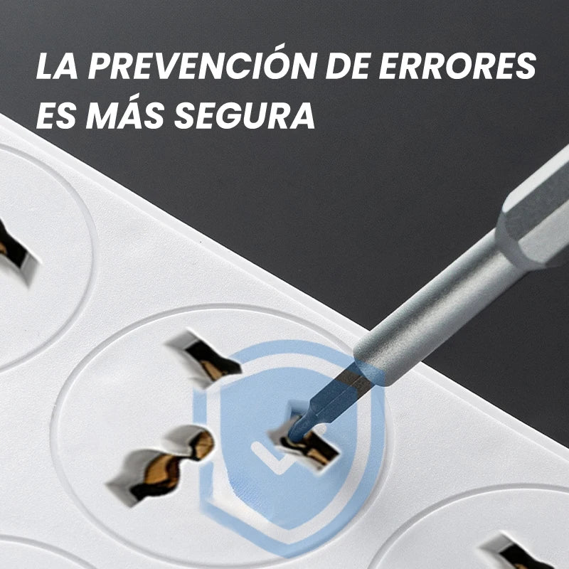 Iruibo American Standard Power Strip White 4 AC Outlets 3USB + Type-C Fast Charging Portable Multi Socket for Home Office Travel