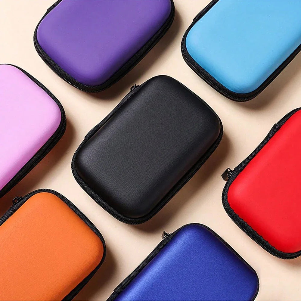 Estuche protector de viaje EVA, bolsa de almacenamiento impermeable multifuncional de gran capacidad, bolsa de almacenamiento de cables de datos