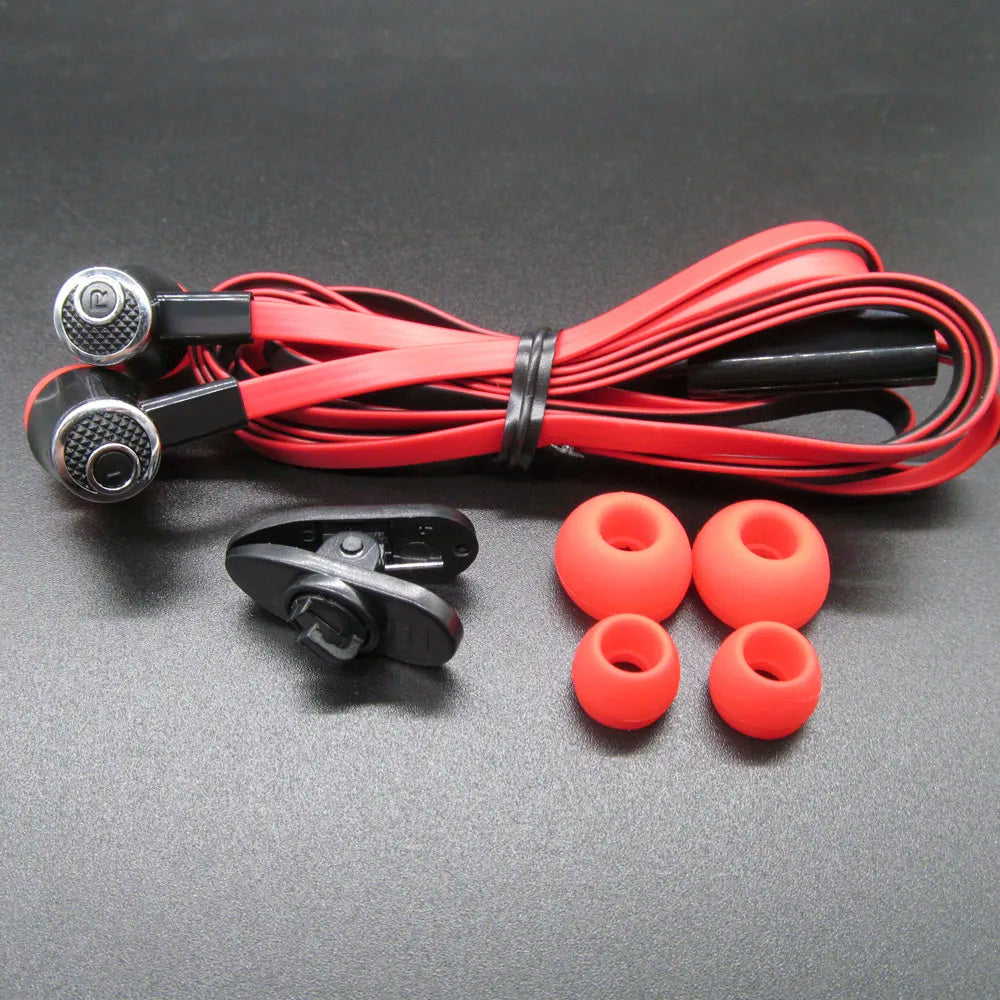 Auriculares Extra Bass con cable, auriculares de 3,5mm con micrófono, estilo fideos, auriculares deportivosки para Samsung