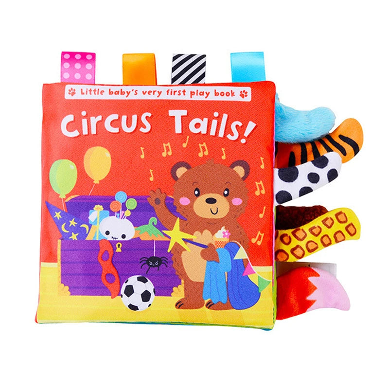 Libros suaves para bebés, juguetes 3D con tacto y sensación de tela arrugada, libros para bebés, niños, tacto y sensación arrugada, regalos para niños pequeños