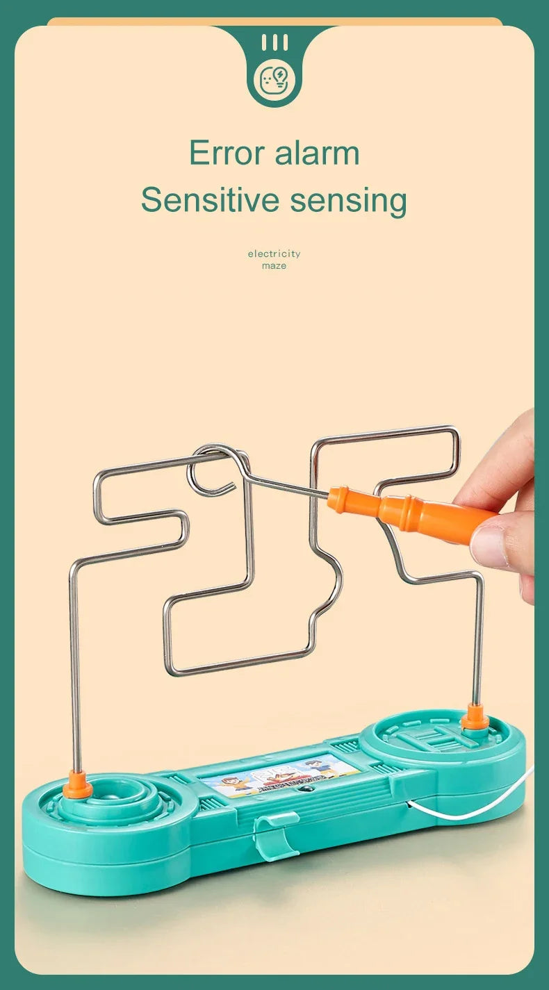 Laberinto táctil eléctrico de impacto de línea de fuego, rompecabezas interactivo para niños, regalo creativo, artefacto de enfoque, juego de entrenamiento de enfoque