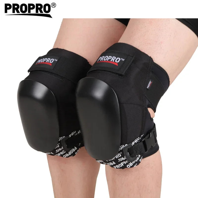 Rodillera para monopatín y esquí profesional, 2 uds., gruesa, para Snowboard, patinaje sobre ruedas, rodillera para deportes al aire libre, equipo protector para ciclismo
