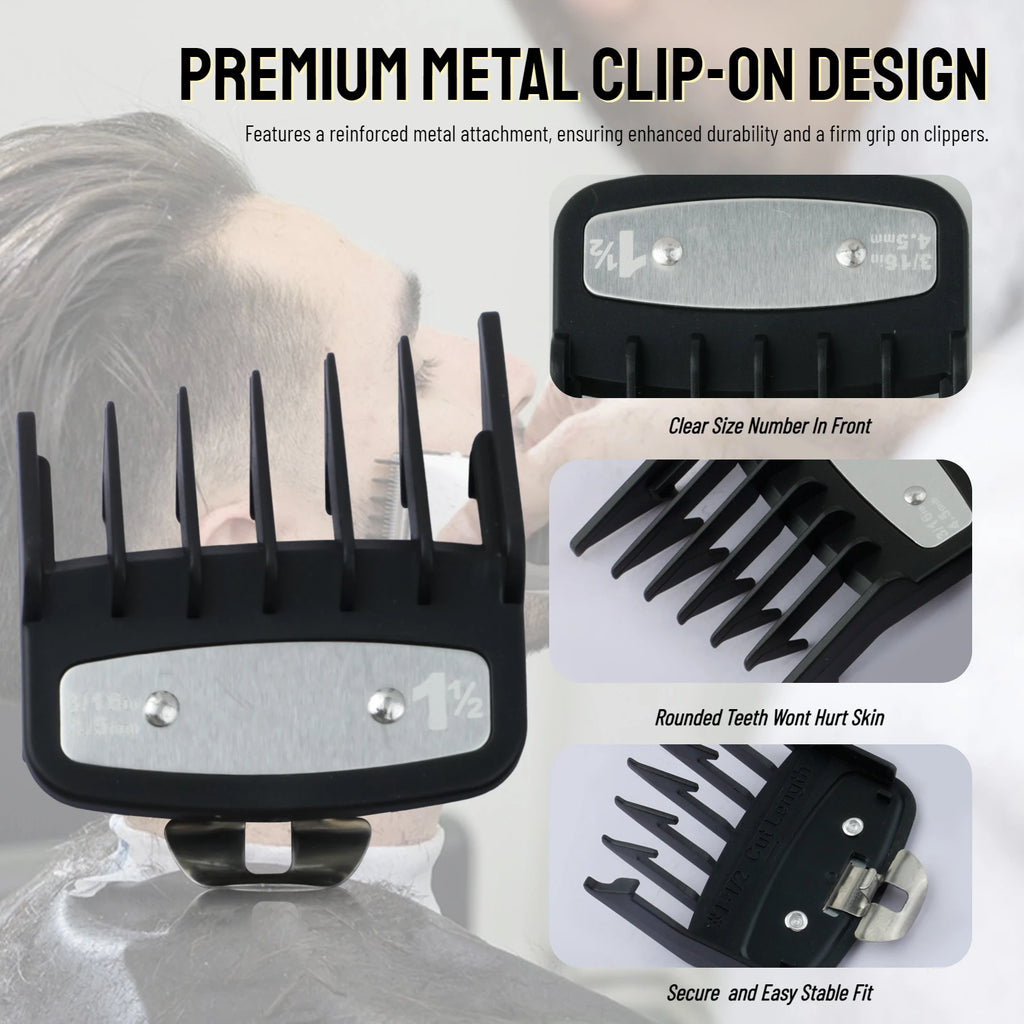 Peines de límite para cortapelos profesionales, guía de corte de pelo para peluquero, protectores para maquinilla de cortar el pelo, herramientas de estilismo de 3mm/4,5mm, 2 uds.