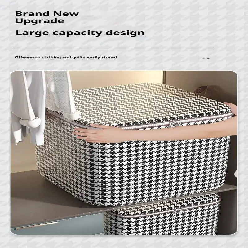 Caja de almacenamiento de ropa de gran tamaño con cubierta, cesta de lavandería grande, bolsa organizadora para bebé, plegable