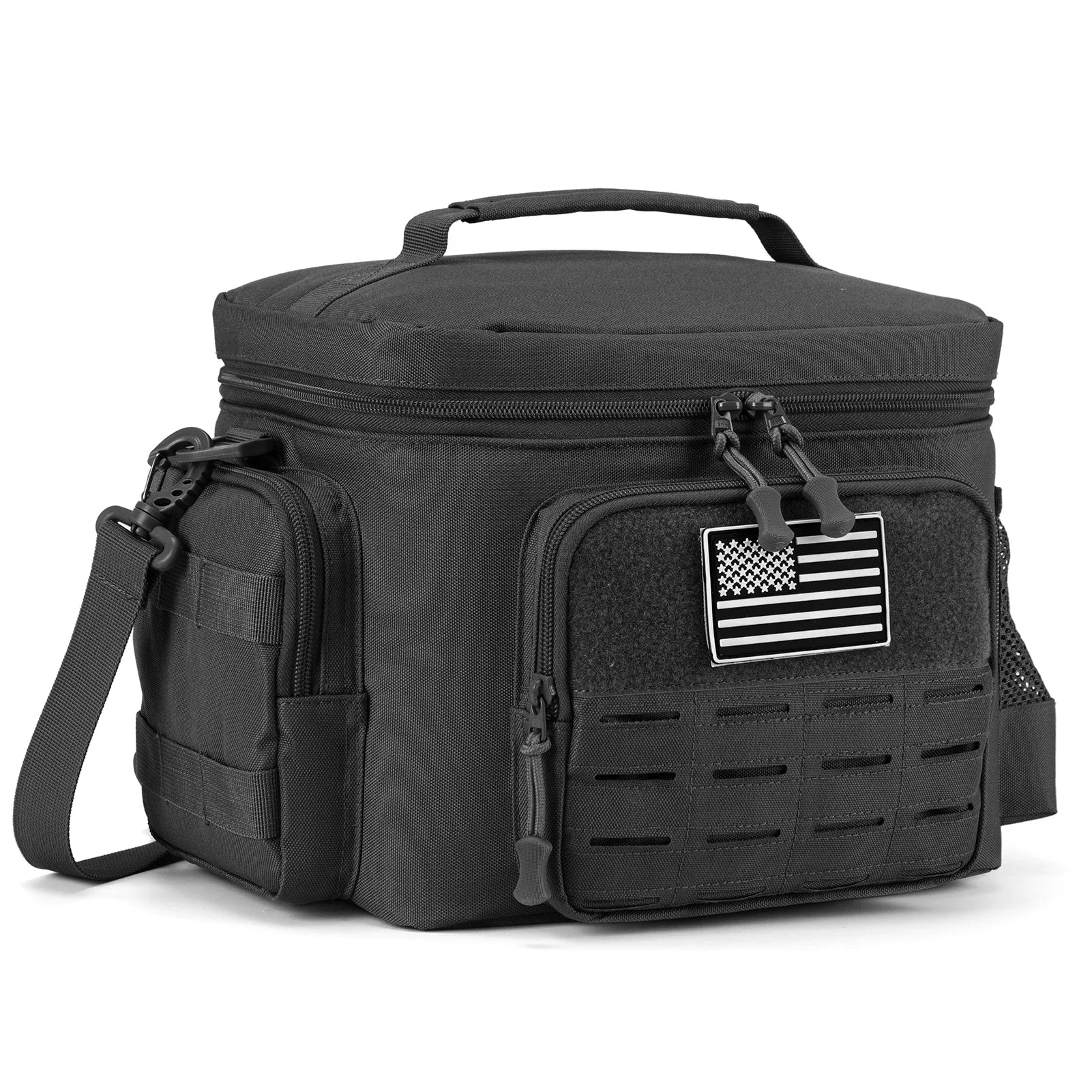 Fiambrera táctica para hombres, bolsa de almuerzo resistente al aire libre, bolsa térmica duradera con aislamiento a prueba de fugas para trabajo, comida, Camping, Picnic