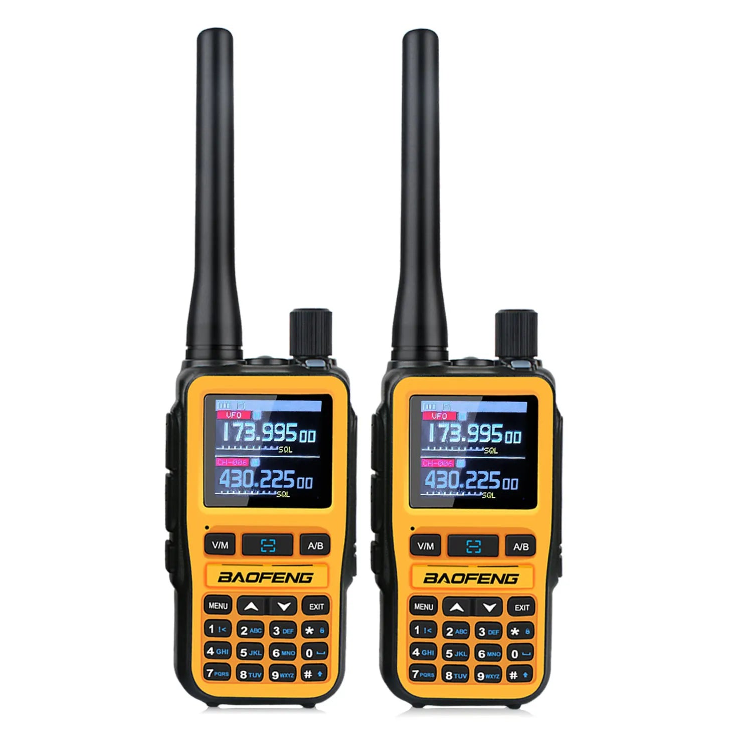 2 unids/pack Baofeng UV-5R Mini doble banda Dual PTT Walkie Talkie 5RMINI banda aérea Rx 5W compacto VOX FM Radio aficionado carga tipo C
