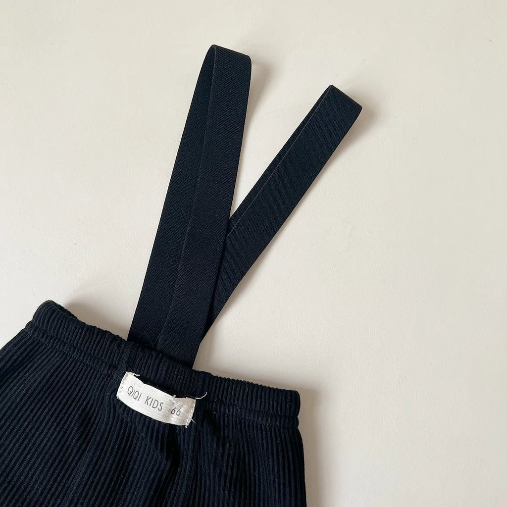 Conjunto de ropa UNITIM coreano de verano para bebés, camisetas de manga corta de algodón con tirantes, pantalones cortos finos, trajes para niños pequeños, 2 uds.