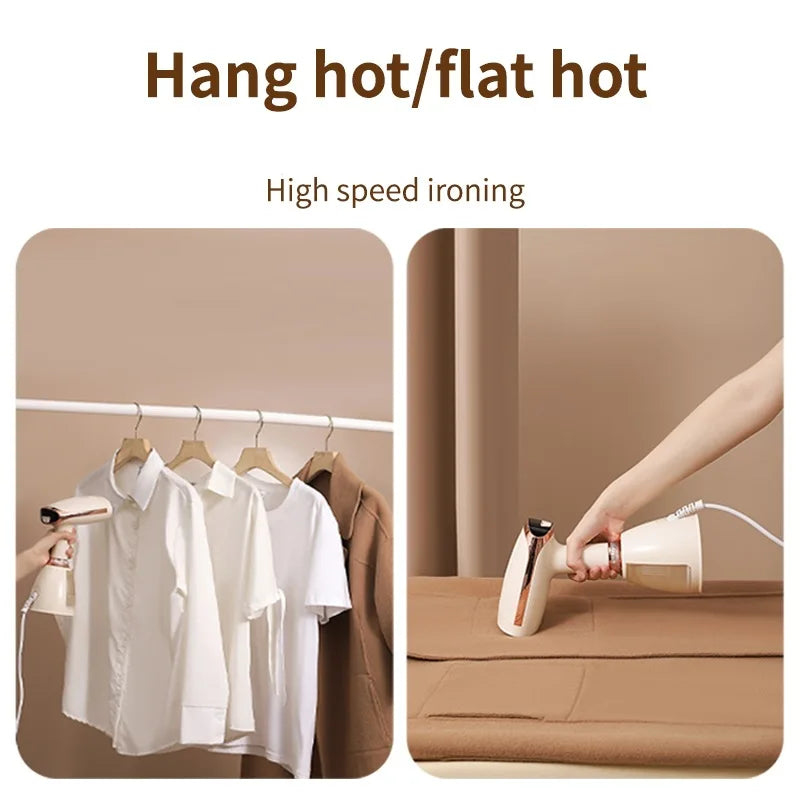 Plancha de Vapor Vertical Portátil HOMEFISH de Alta Potencia con Tres Velocidades para Planchado Suave en el Hogar