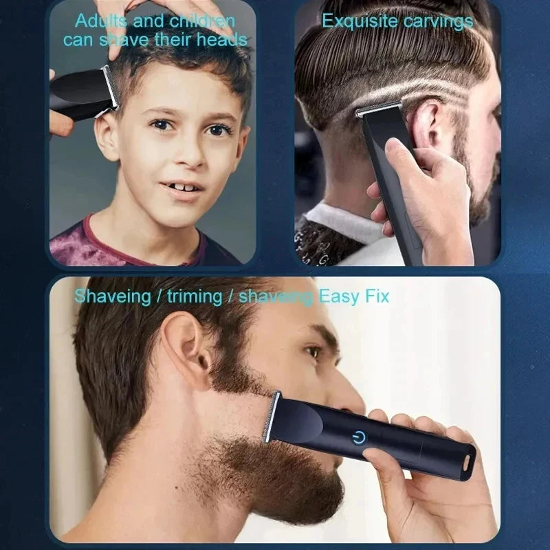 Nueva Cortadora de Pelo Eléctrica para Hombre, Recortadora Corporal y de Vello Púbico, Impermeable, con Cuchilla de Cerámica Reemplazable