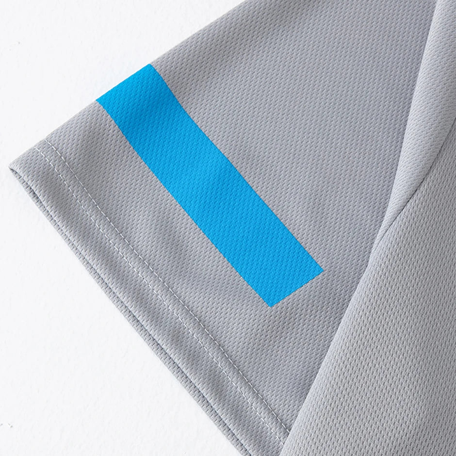 Conjunto de manga corta para hombre de las cuatro estaciones, camiseta estampada de secado rápido para deportes juveniles, Fitness, correr, cómodo e informal, 2 piezas