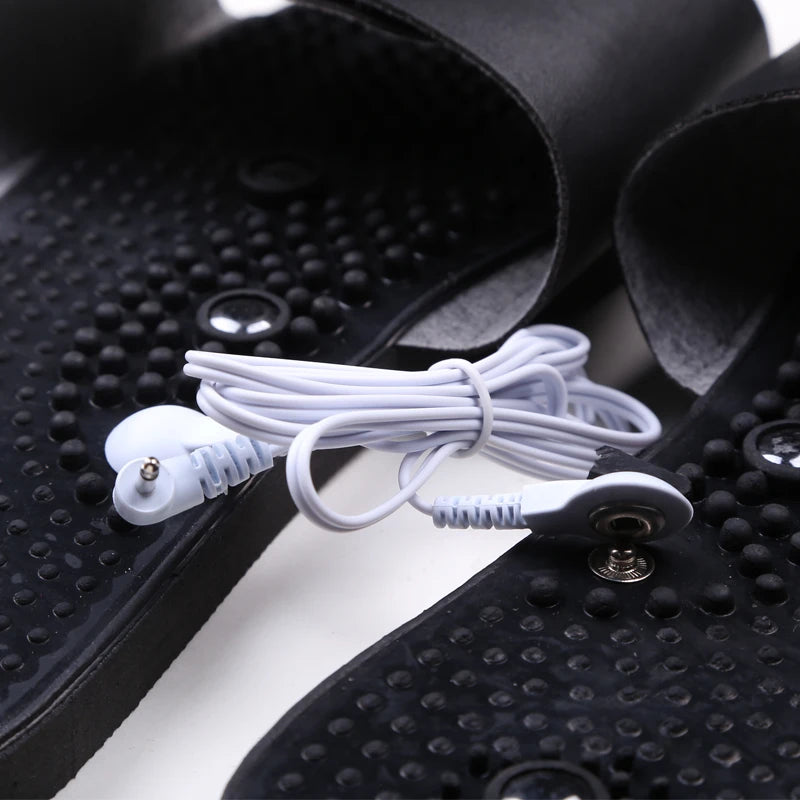 Zapatillas masajeadoras eléctricas Tens para terapia muscular, zapatos, masajeador de pies relajante corporal para masajeador Estimulador eléctrico