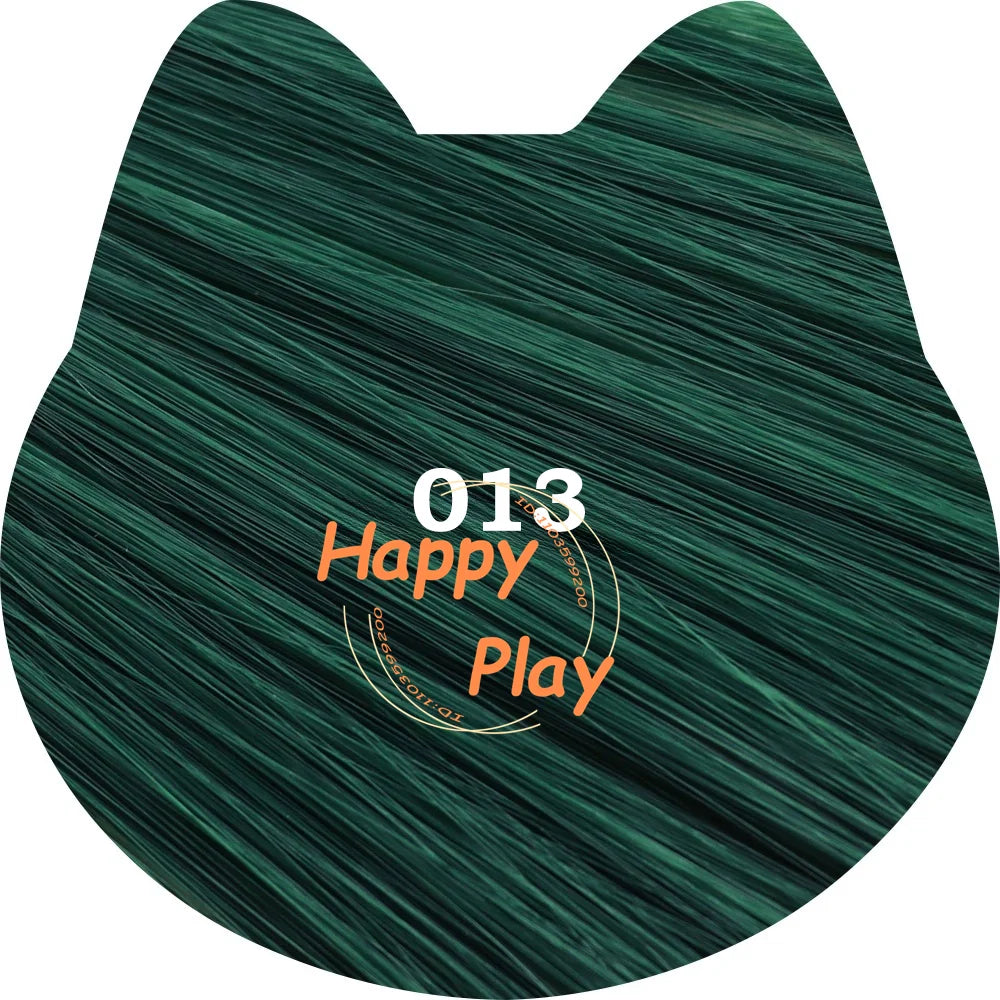 Peluca sintética de Cosplay de Anime de 400g + 60cm con flequillo para mujer, peluca recta Universal de volumen grueso de la serie verde, pelo resistente al calor