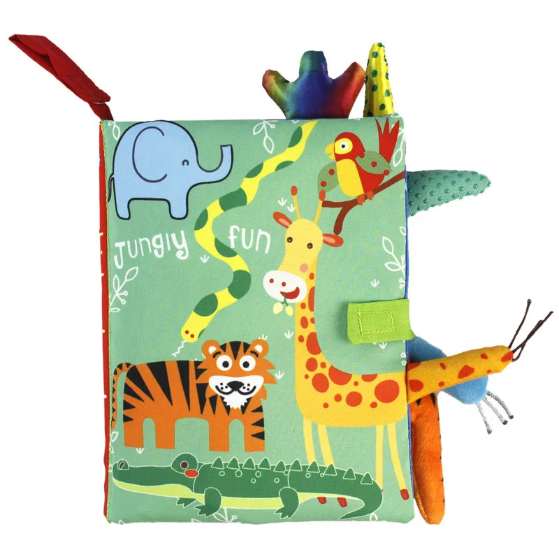 Libros suaves para bebés, juguetes 3D con tacto y sensación de tela arrugada, libros para bebés, niños, tacto y sensación arrugada, regalos para niños pequeños