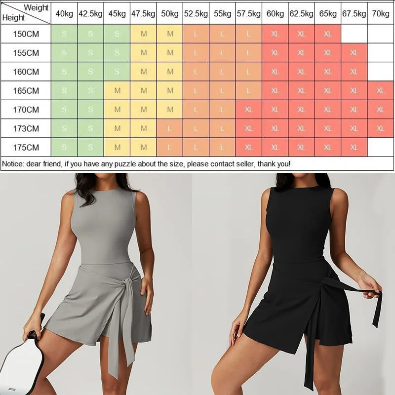 Cloud Hide-faldas de tenis SEXY, vestido deportivo, Golf, gimnasio, Yoga, mujer, chica, entrenamiento para correr, falda larga, Fitness, vestido de una pieza
