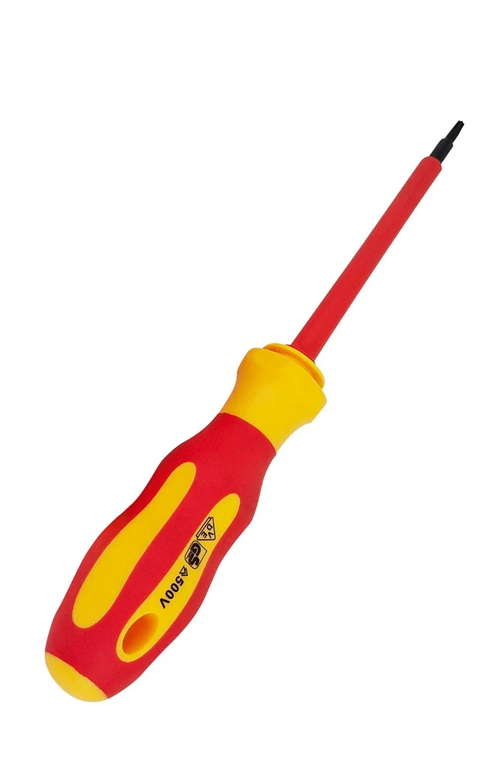 Juego de 10 Destornilladores Aislados VDE 500V, con Puntas Magnéticas Intercambiables y Estuche, para Electricistas Profesionales y Domésticos
