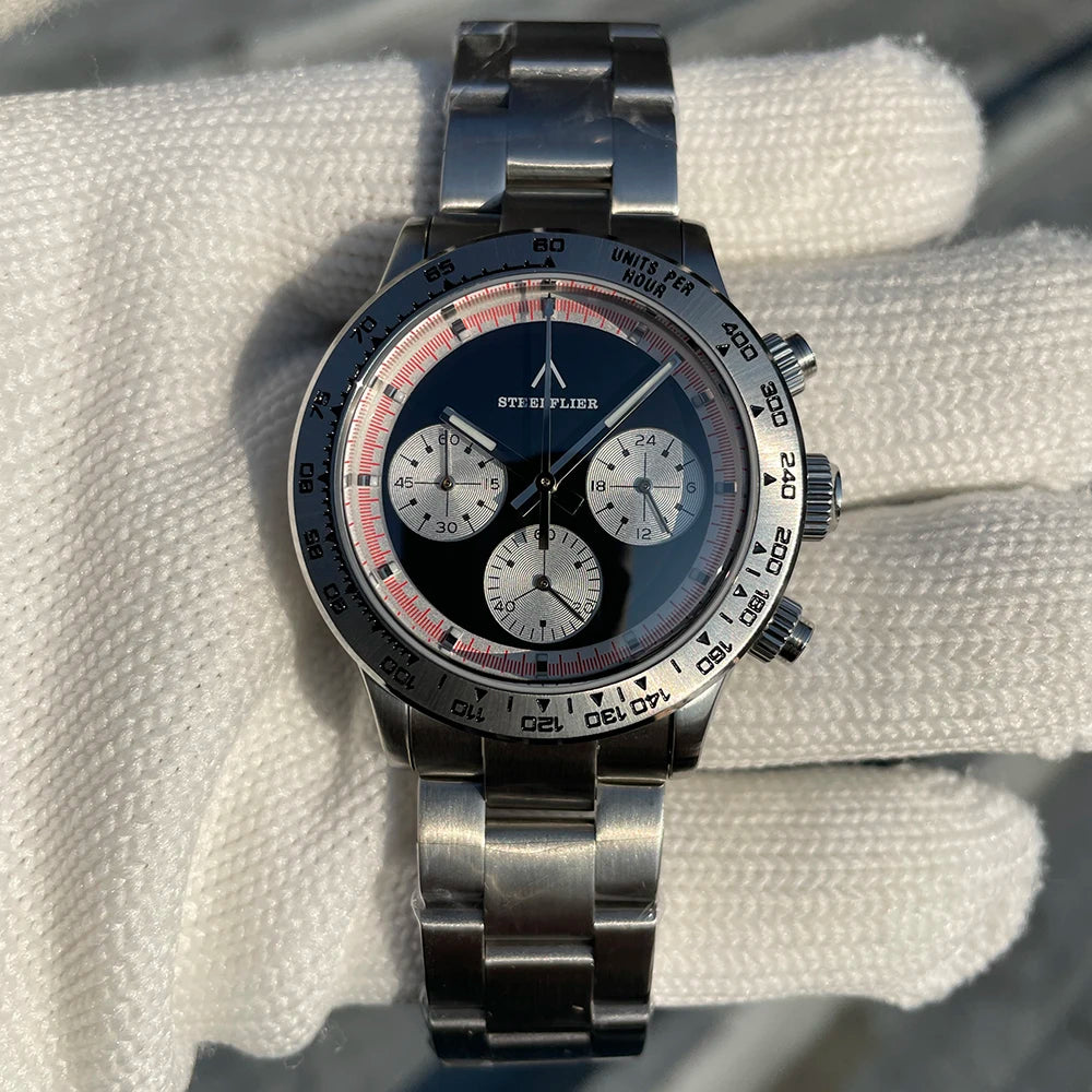 Reloj de Cuarzo de Lujo para Hombre SF733 STEELFLIER, Movimiento Silencioso VK63, Superluminoso, Resistente al Agua 200M, Reloj de Buceo, Nuevo Lanzamiento Oficial