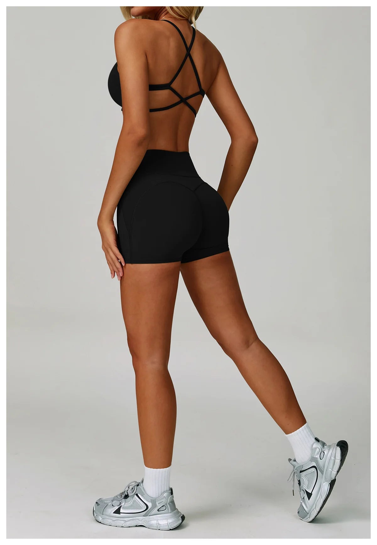 Conjuntos de 2 uds de chándal para mujer, ropa deportiva, conjuntos de Yoga, ropa deportiva, sujetador de entrenamiento, conjunto de mallas de cintura alta, ropa de gimnasio, trajes deportivos