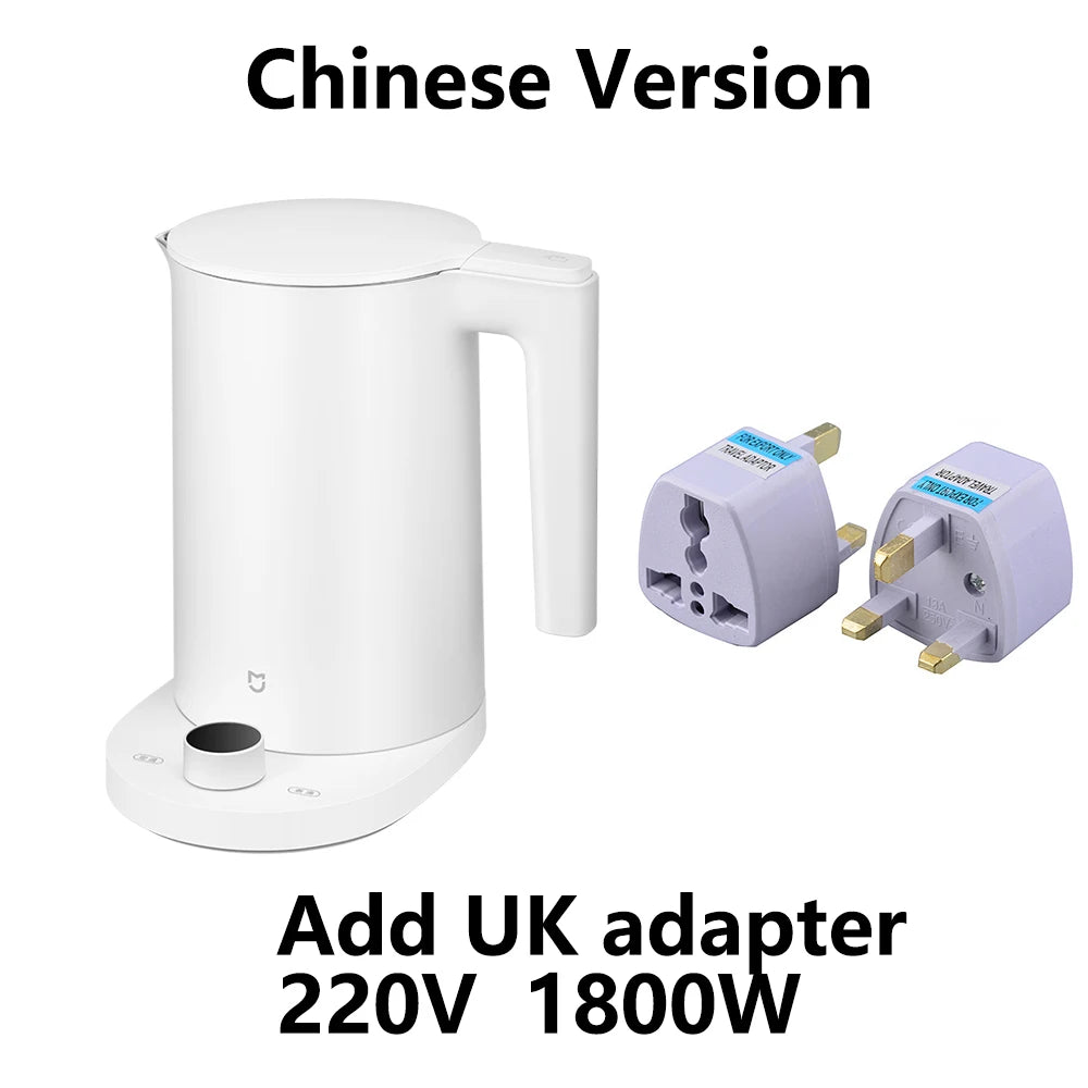 Nuevo hervidor de agua eléctrico inteligente MIJIA 2 Pro, tetera de acero inoxidable de ebullición rápida, pantalla LED, control inteligente de temperatura, 220V