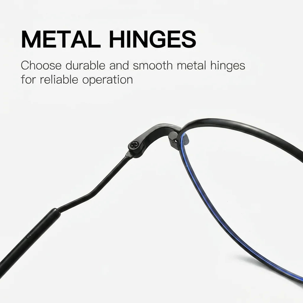 Gafas Fotocromáticas con Bloqueo de Luz Azul para Mujer y Hombre, Gafas de Computadora Redondas Retro, Gafas Antideslumbrantes Camaleón, Montura Óptica