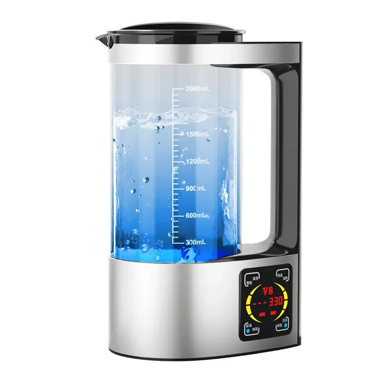 Hervidor de agua eléctrico rico en hidrógeno, máquina ionizadora de agua, filtro de agua, para bebidas, 100-240V 2L