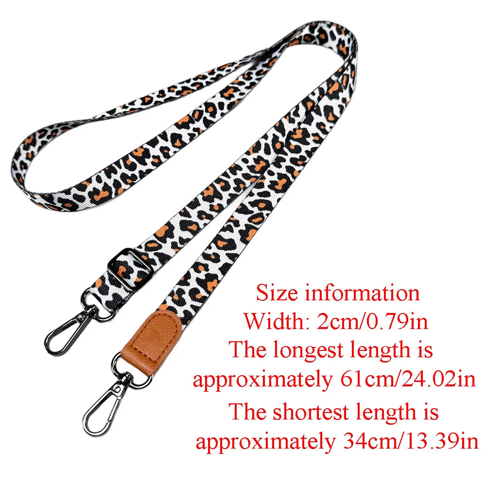 Correa cruzada para teléfono con estampado de leopardo, correa ajustable para el cuello, cuerda antipérdida con tarjeta universal para iPhone, Samsung, todas las fundas de teléfono