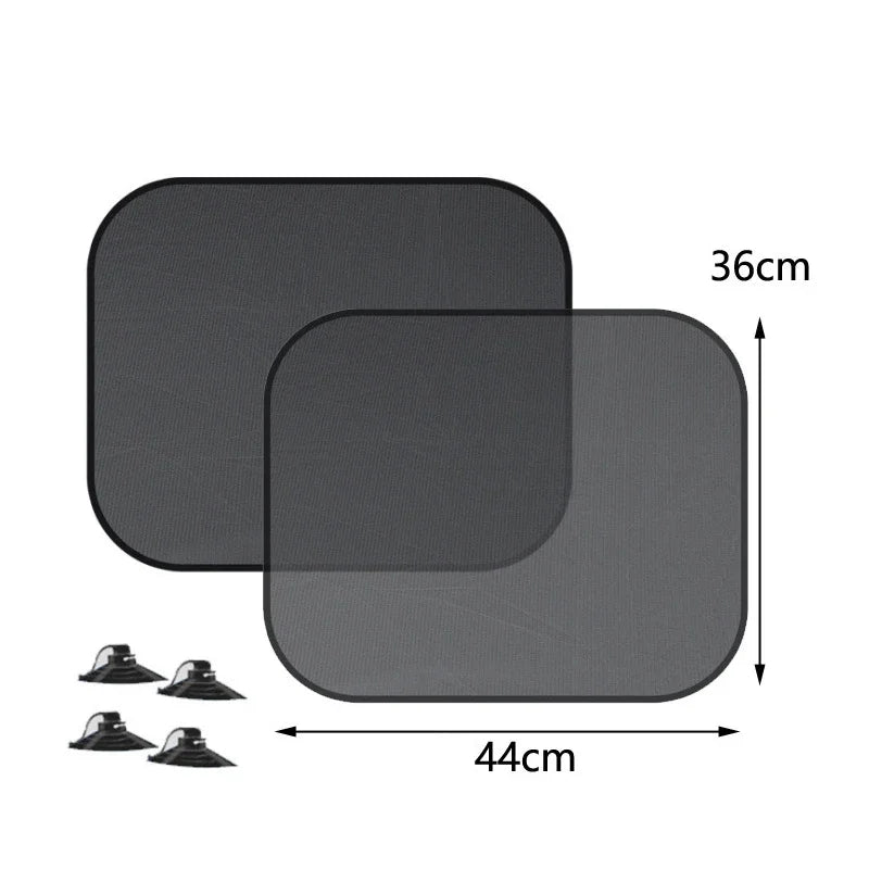 1-5 uds parasol para coche cortina de ventana lateral parasol para ventana trasera delantera verano bloqueo UV ventosa cortinas de protección solar para coche