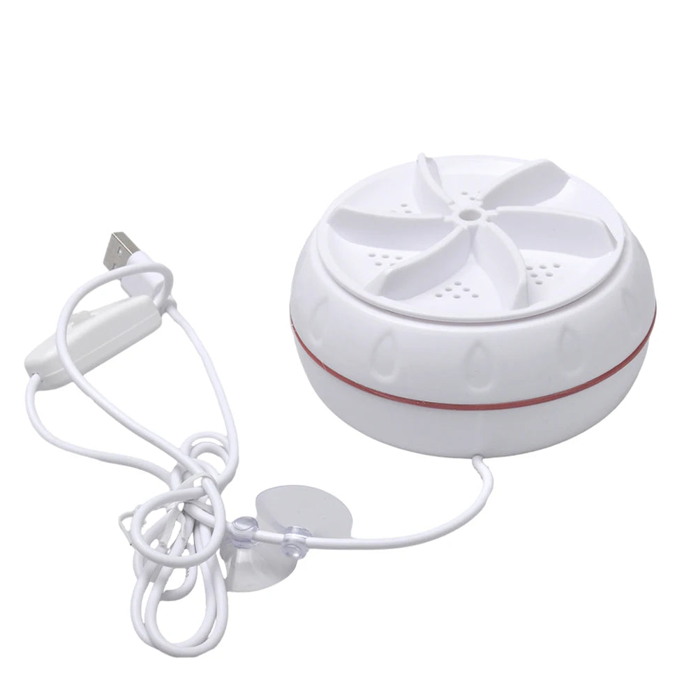 Mini lavadora ultrasónica portátil para ropa de bebé, lavadora Turbo, ropa interior de alta potencia, calcetines, lavadora USB para viajes de negocios