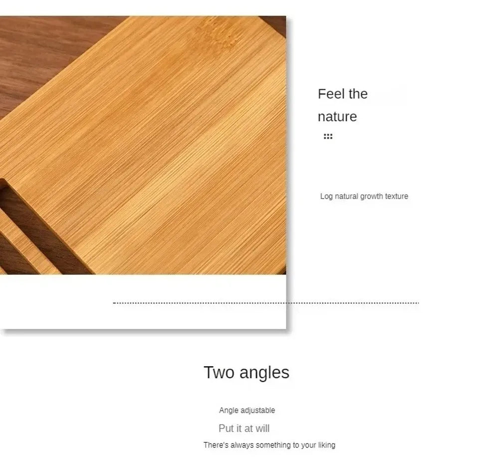 Soporte de madera para teléfono de escritorio, soporte multifuncional para tableta, soporte para teléfono móvil para el hogar/oficina