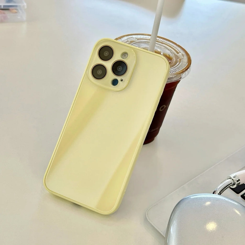 Funda de teléfono todo incluido Backplane de vidrio templado de lujo para iPhone 17 16 15 14 13 12 11 Pro Max cámara protege la cubierta sencilla