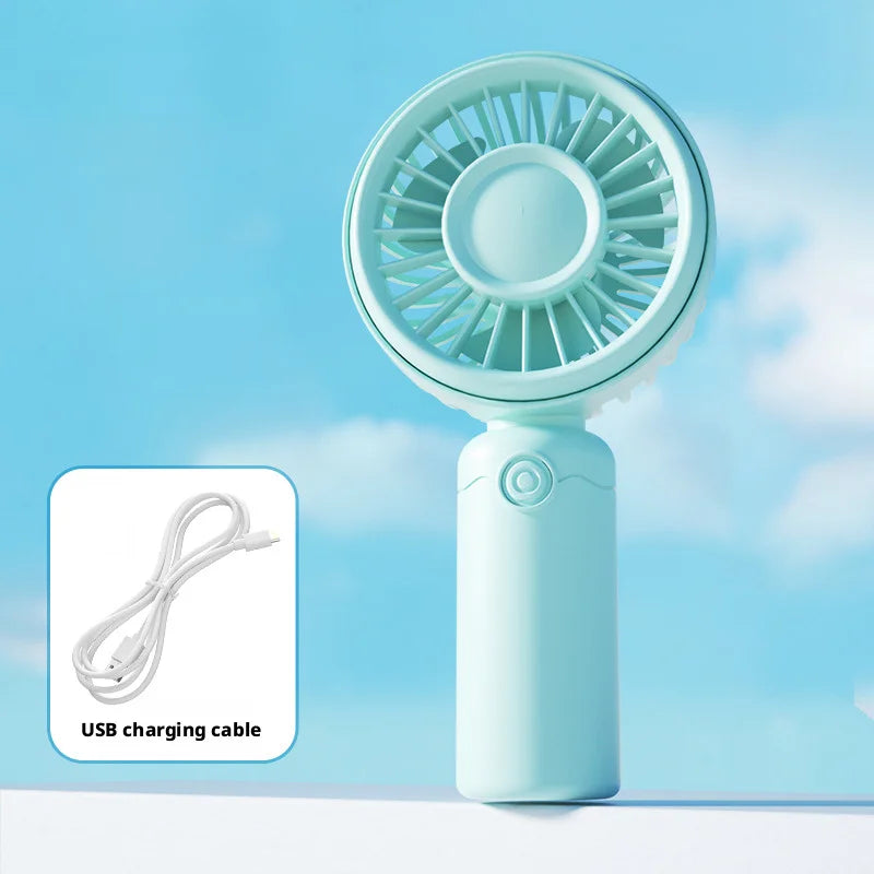 Nuevo Mini Ventilador Portátil USB Recargable Silencioso para Mesa, Maquillaje, Pestañas, Niños, Oficina, Viajes, Enfriador de Aire