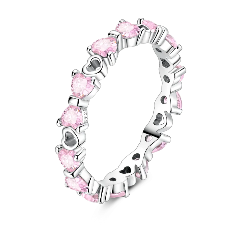 2024 nuevo anillo de plata 925 anillo de lazo brillante de circón anillo de boda de dedo Original S925 DIY regalo de joyería fina para mujer