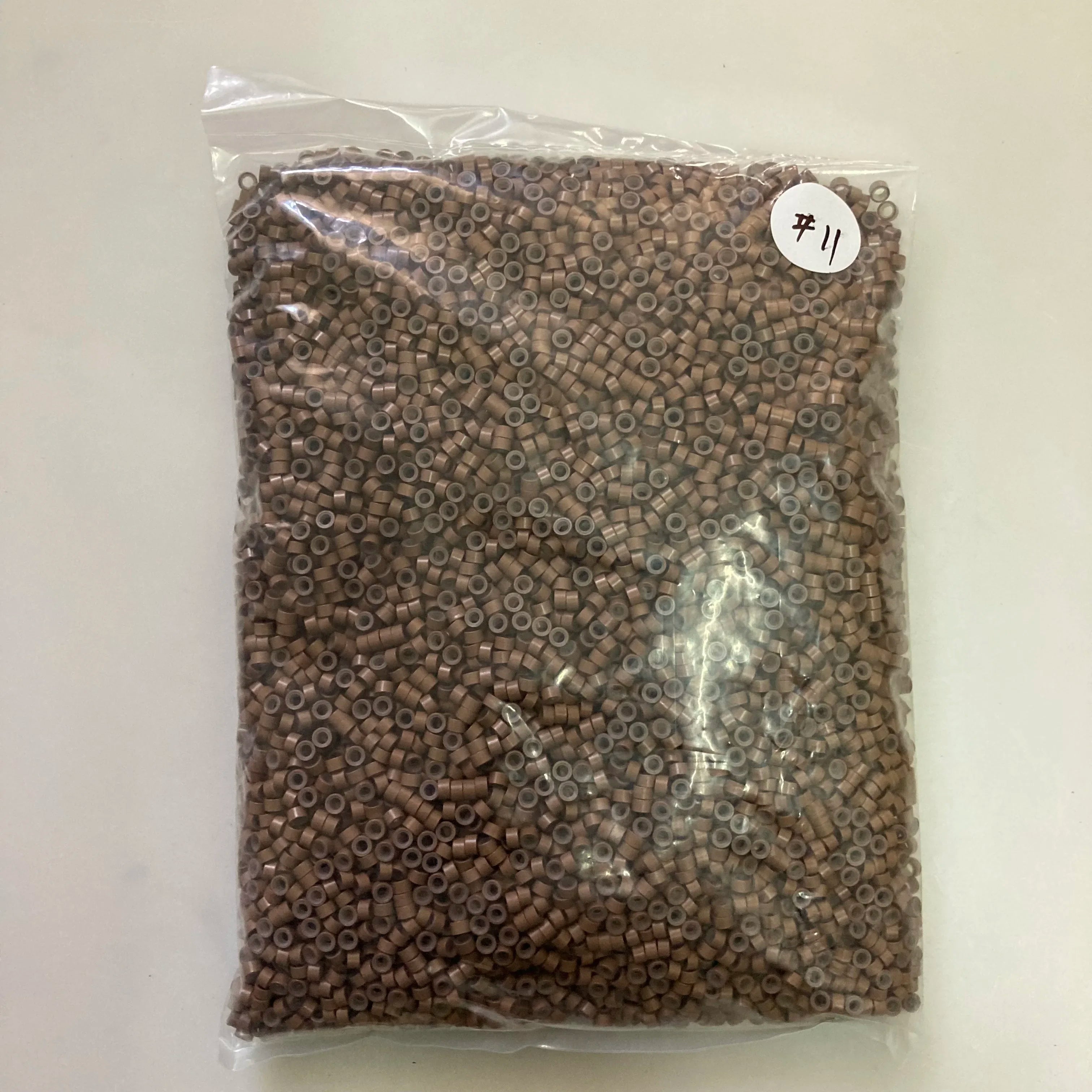 10000 unids/bolsa 5mm Micro anillo cuentas herramientas para extensiones de cabello micro anillos con silicona