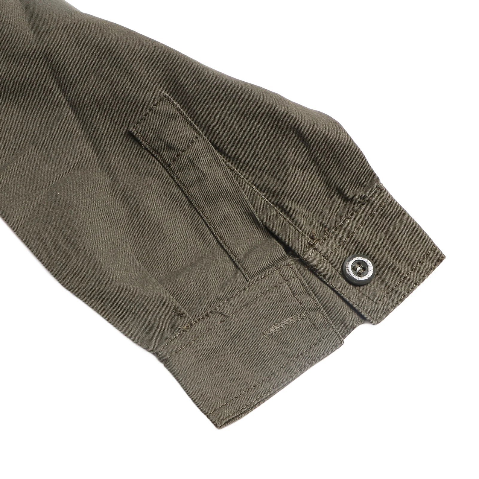 Camisa de trabajo para hombre, uniforme Industrial de algodón de manga larga verde, duradera, transpirable para construcción, uso diario al aire libre
